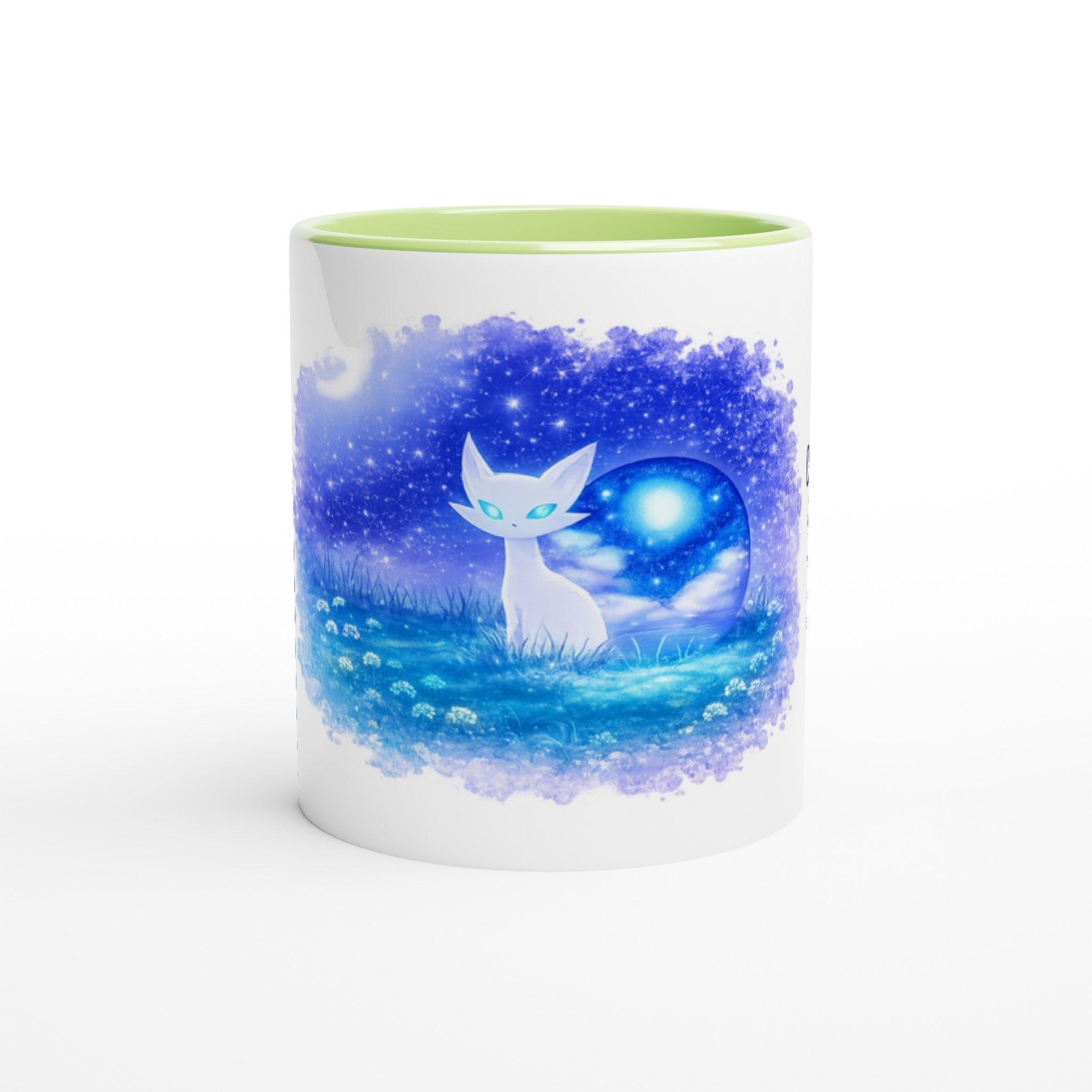 Galaxy Cat Mug cute cat coffee mugs featuring a celestial cat design on a vibrant background.